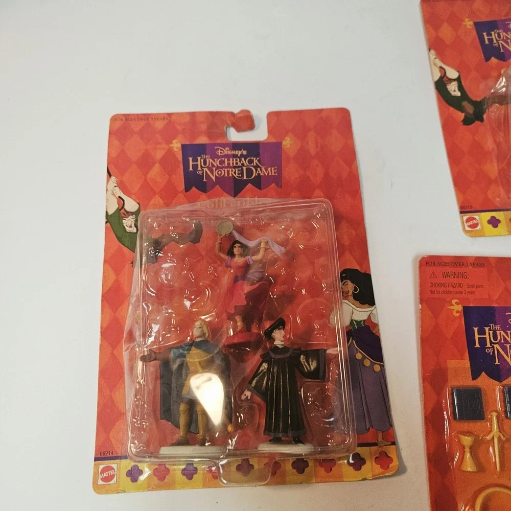 Disney The Hunchback of Notre Dame Collectible Figures Lot Of (3) Mattel NWT